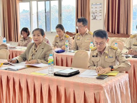 การประชุมคณะกรรมการจัดทำข้อตกลงและรายงานผลการพัฒนางานตามข้อตกลง 