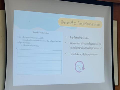 การพัฒนาหลักสูตรสถานศึกษาและหลักสูตรกลุ่มสาระการเรียนรู้ เพื่อยก